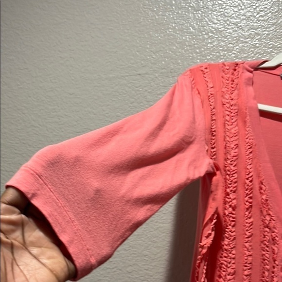 Vintage Anne Klein Women's Button Down Pink Cardigan V Neck Size Small - Picture 2 of 8